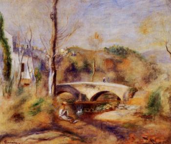 Pierre Auguste Renoir : Landscape with Bridge